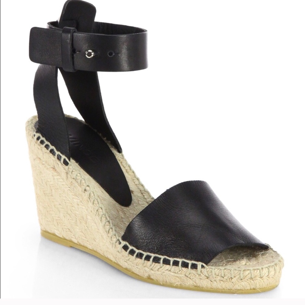 Vince Leather Sophie Espadrilles